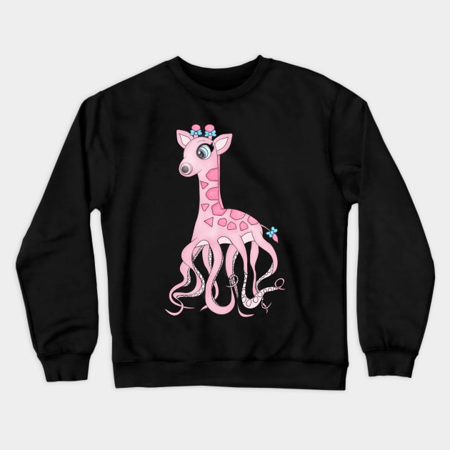 Octoraffe Crewneck Sweatshirt by JennaBunnies